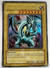 Blue-Eyes White Dragon - LOB-E001 - Ultra Rare - 1st Edition